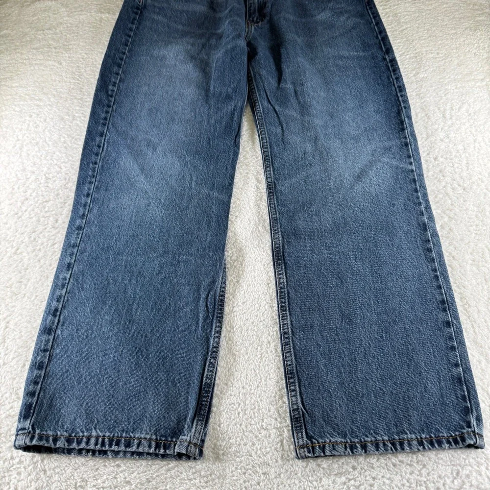 Y2K Levis 565 Jeans Mens 36x32 Blue Loose Straight Denim Pants Work Stretch
